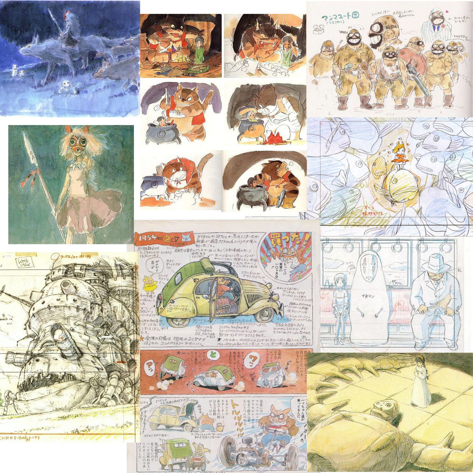 hayao miyazaki drawimgs