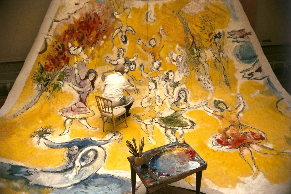 chagall in atelier